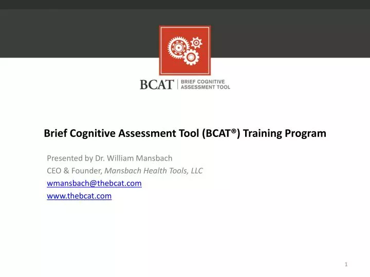brief cognitive assessment tool bcat training program