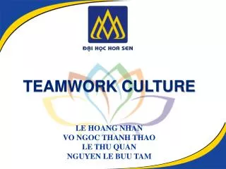 TEAMWORK CULTURE