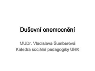 du evn onemocn n
