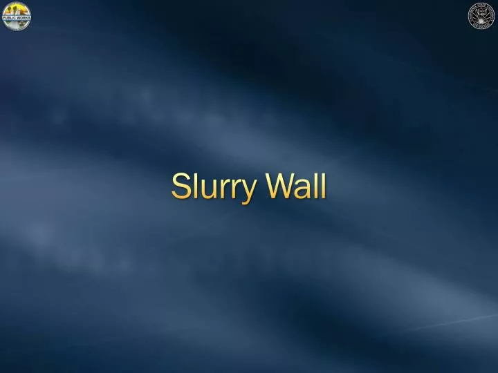 slurry wall