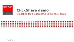 ClickShare demo