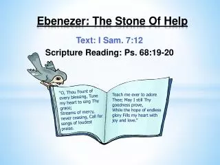 Ebenezer: The Stone Of Help