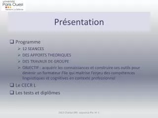 pr sentation