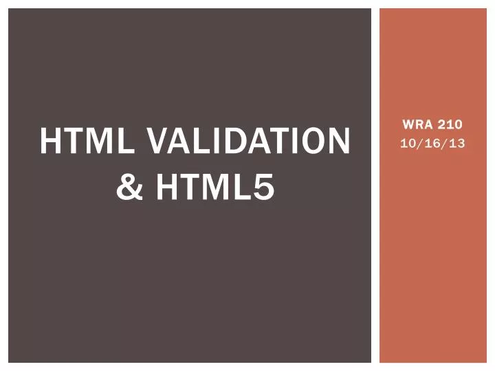 html validation html5