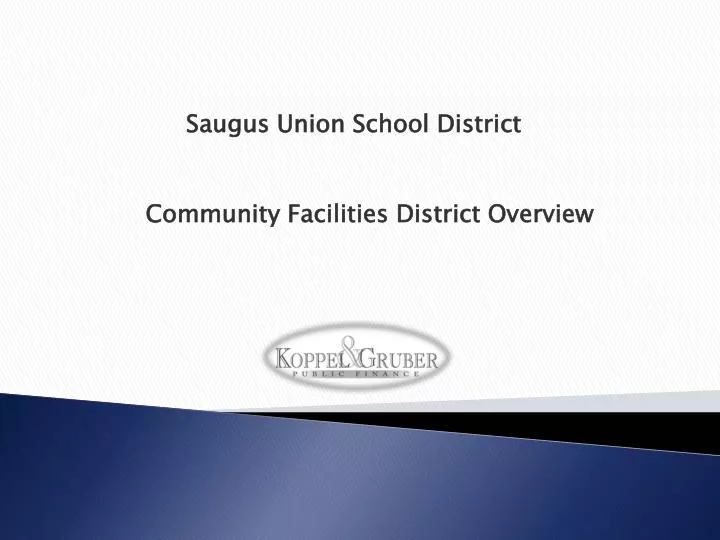 community facilities district overview