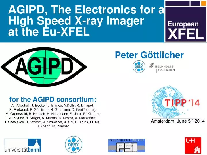 agipd t he electronics for a high s peed x ray imager at the eu xfel