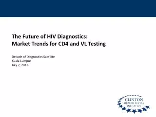 The Future of HIV Diagnostics: Market Trends for CD4 and VL Testing