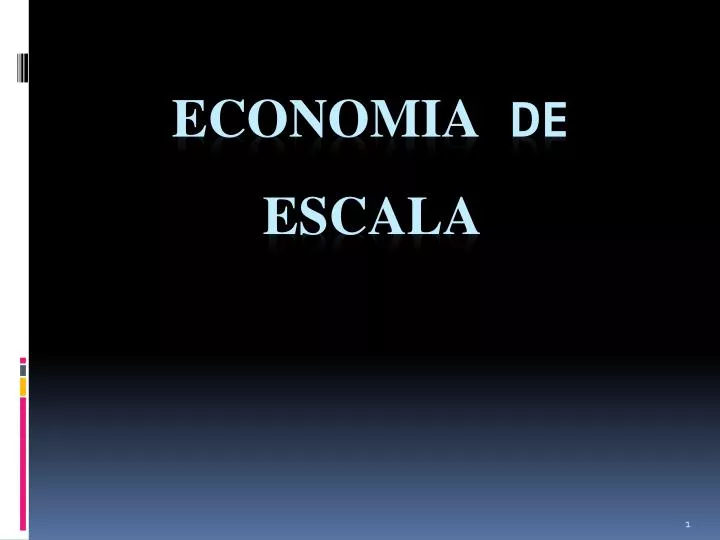 economia de escala