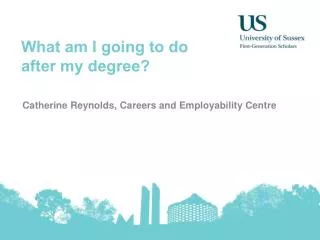 What am I going to do after my degree?