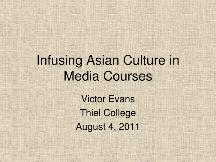 infusing asian culture in media courses