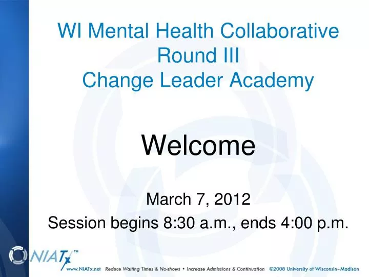 wi mental health collaborative round iii change leader academy