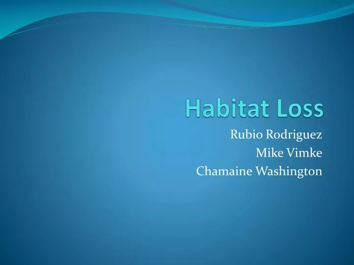 habitat loss