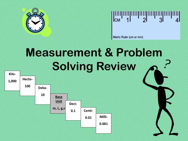 measurement problem solving review