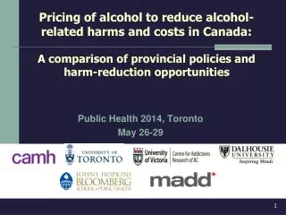 Public Health 2014, Toronto May 26-29