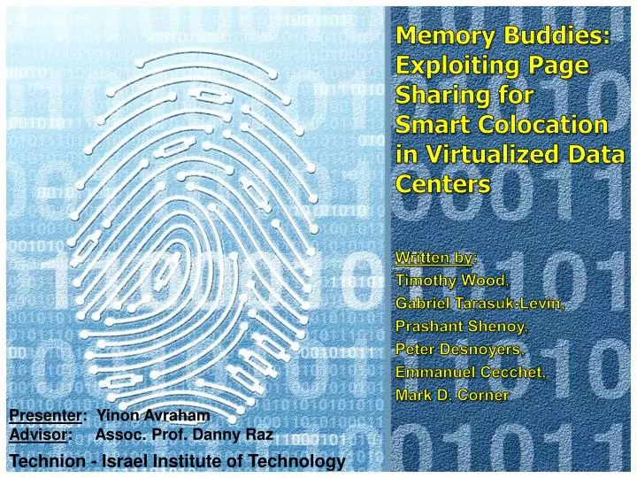 memory buddies exploiting page sharing for smart colocation in virtualized data centers