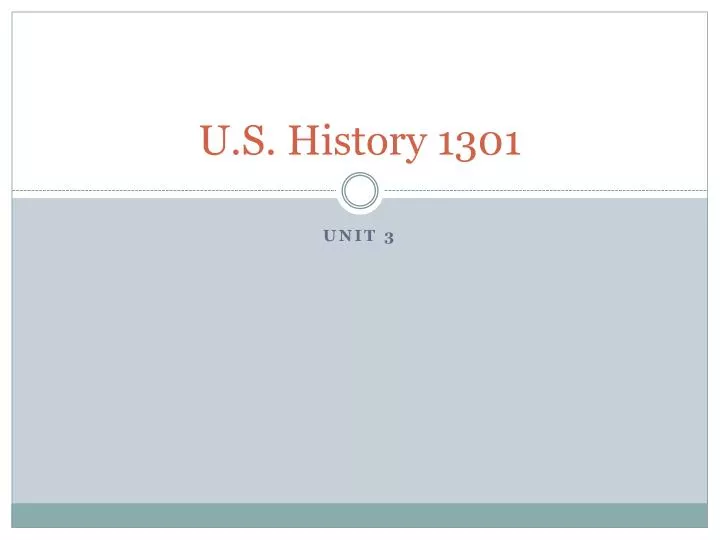u s history 1301
