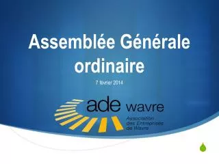 assembl e g n rale ordinaire