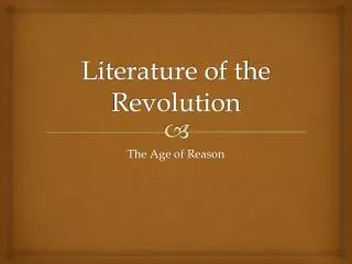 Literature of the Revolution