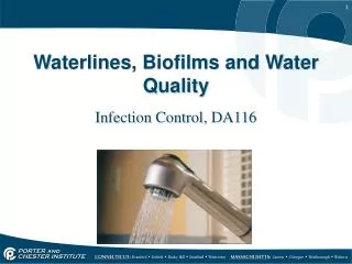 Waterlines, Biofilms and Water Quality