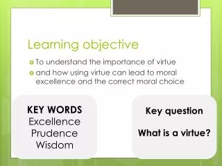 Learning objective