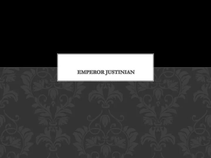 emperor justinian