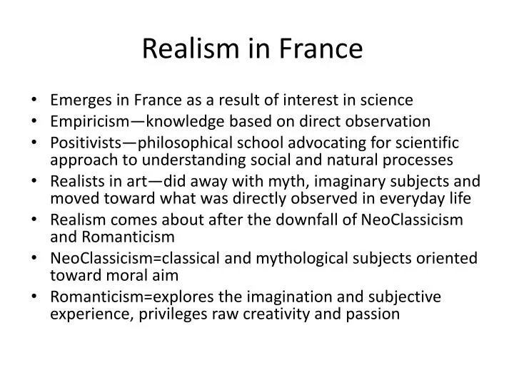 realism in france
