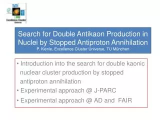 Introduction into the search for double kaonic nuclear cluster production by stopped