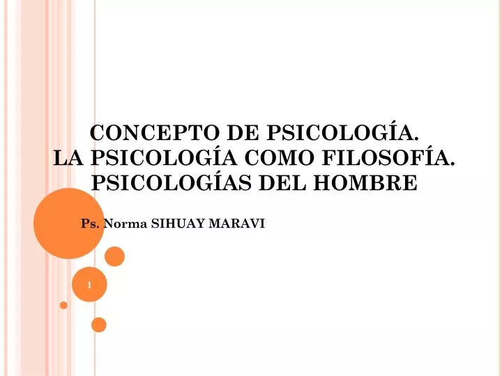 concepto de psicolog a la psicolog a como filosof a psicolog as del hombre