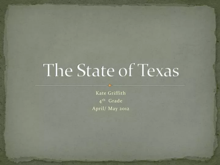 the state of texas