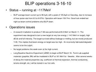 BLIP operations 3-16-10