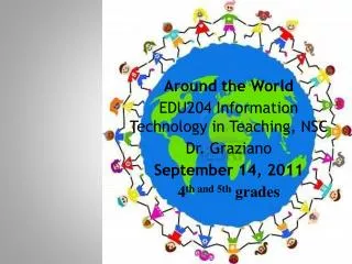 Around the World EDU204 Information Technology in Teaching, NSC Dr. Graziano