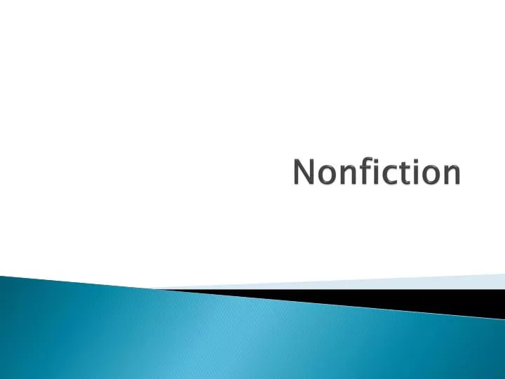 nonfiction