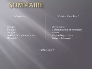 Sommaire