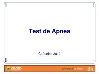 test de apnea