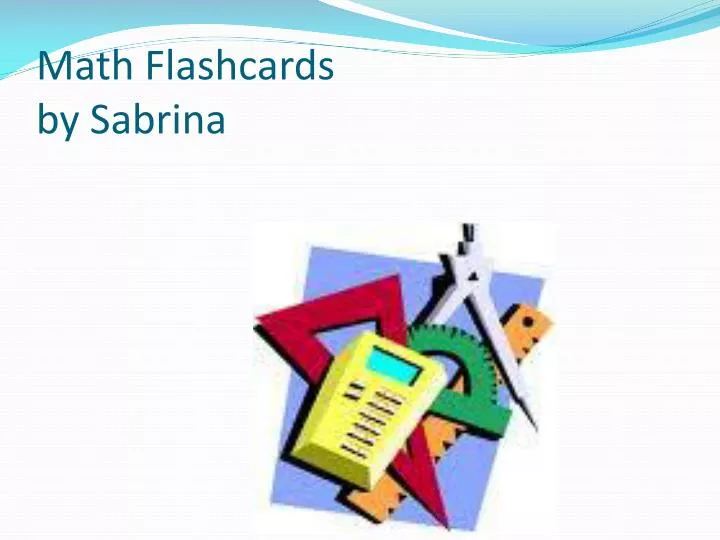 math flashcards by sabrina