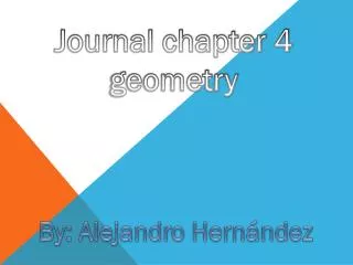 Journal chapter 4 geometry