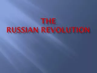 THE Russian Revolution