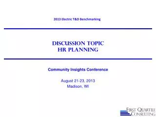 Discussion Topic HR Planning