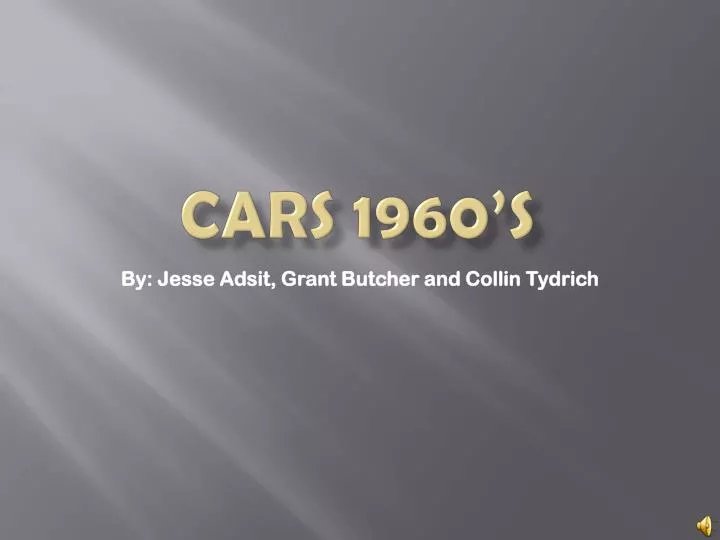 cars 1960 s