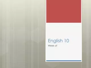 English 10