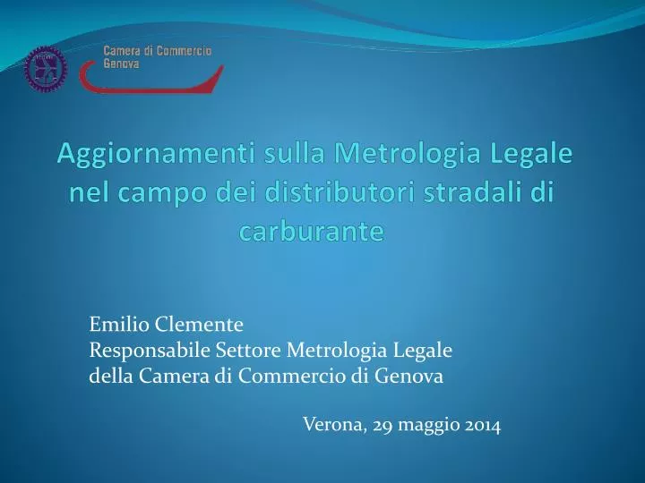 aggiornamenti sulla metrologia legale nel campo dei distributori stradali di carburante