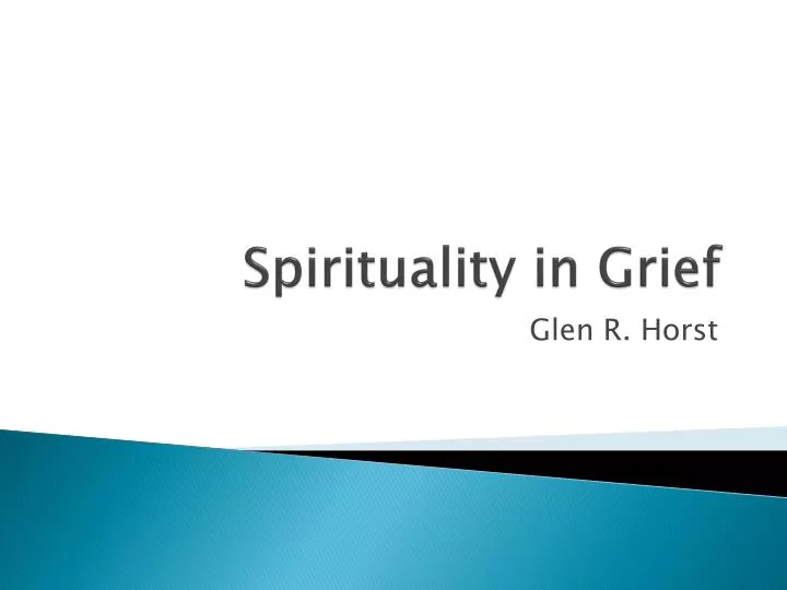 spirituality in grief