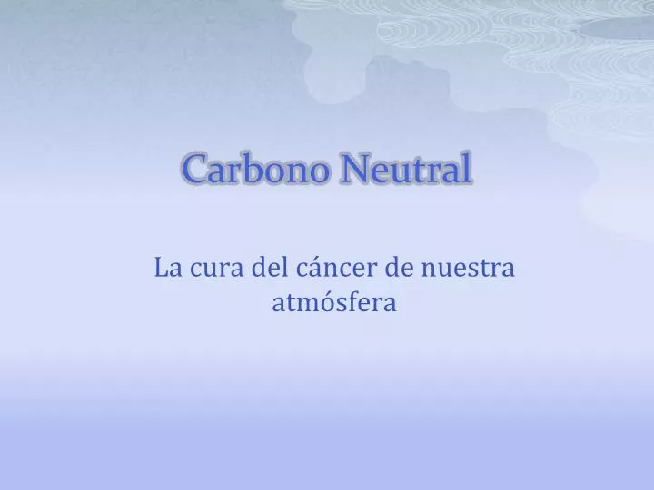 carbono neutral