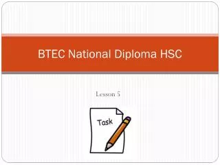 BTEC National Diploma HSC