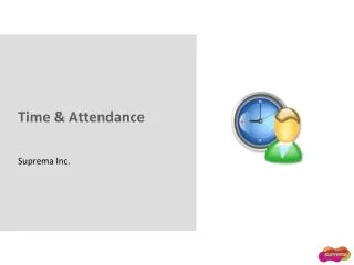Time &amp; Attendance