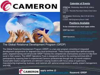 The Global Rotational Development Program (GRDP)
