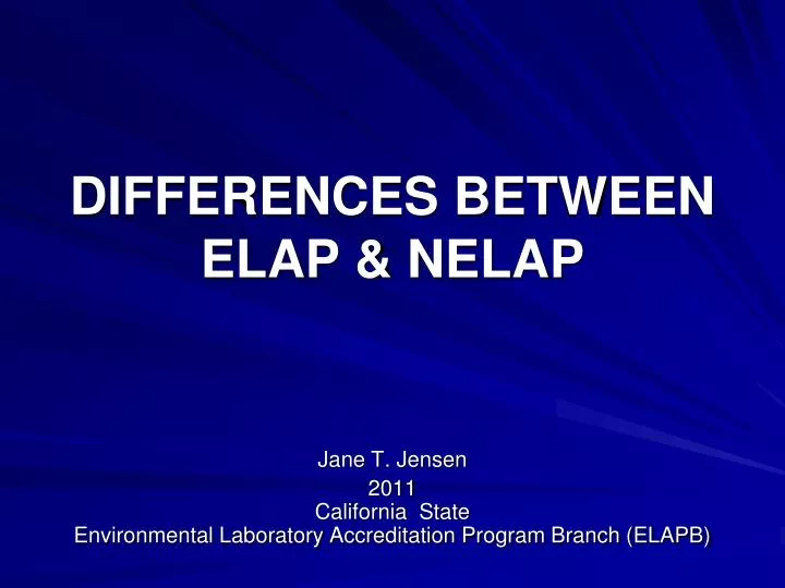 differences between elap nelap