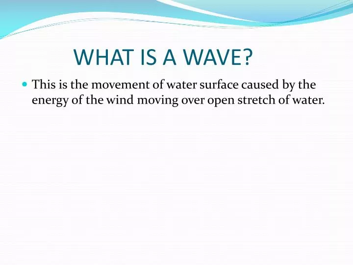 what is a wave