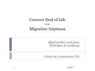 carenet end of life migration h pitaux