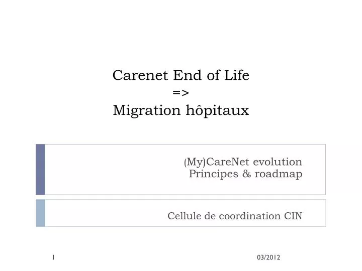 carenet end of life migration h pitaux